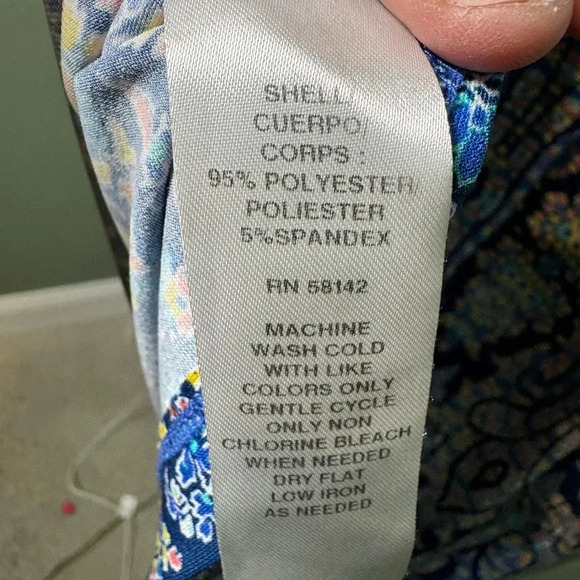 LONDON TIMES STRETCH BOHO SHIFT DRESS 3/4 LENGHT‎ SLEEVE SCOOP NECK SIZE 10 - Picture 3 of 5